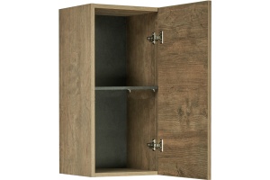 Шкаф подвесной Aquaton Лофт Фабрик 34 темное дерево - 2