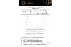 Подвесной светильник Aployt Adilin APL.647.03.12 - 3