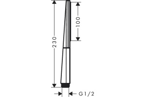 26866700 HG Rainfinity Baton 100 1jet ручной душ - 2