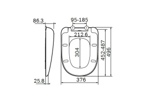 Крышка-сиденье Am.Pm Sensation C307851WH с микролифтом - 3
