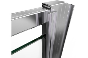 Душевая дверь в нишу Vincea Intra VDP-1I8090CL 80/90 см, стекло прозрачное, хром - 3