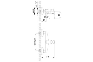 Гигиенический душ Lemark Pramen LM3318C со смесителем - 2