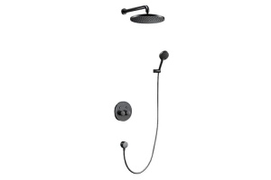 Душевой набор встраиваемый Black&White Universell черный матовый