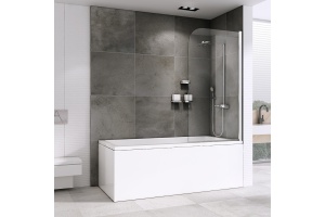 Шторка на ванну ABBER Ewiges Wasser 80х140 профиль хром (AG52080) - 2