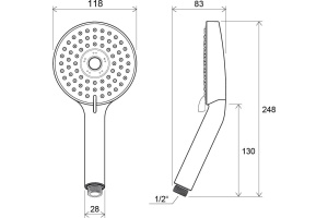 Душевой гарнитур Ravak  (X07S006) - 2
