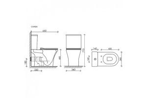 Чаша для напольного унитаза Ceramica Nova Fortuna белая - 3