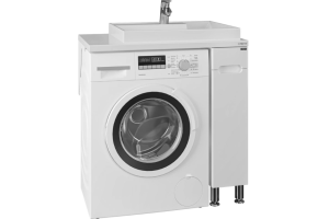 Тумба c раковиной Санта Лондон 80х50 напольная, под стиральную машину - 2