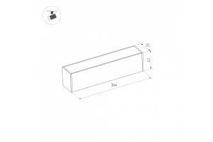 Трековый светодиодный светильник Arlight Mag-Dark-45-L400-12W Warm3000 034998 - 3