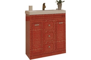 Тумба для комплекта Misty Fresko 75 красная краколет