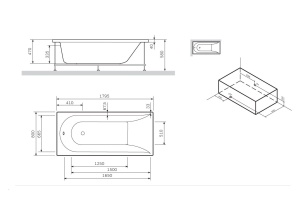 Каркас для ванны AM.PM Spirit 180x80 - 3