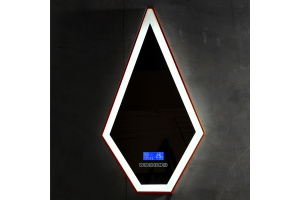 Зеркало ABBER Stein с подсветкой коричневый