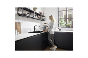 Кухонный смеситель однорычажный, 270, с вытяжным изливом, 1jet Hansgrohe 72808670 - 3