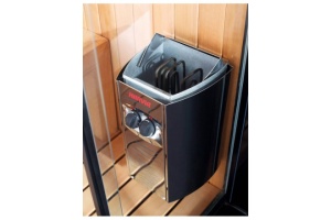 Душевая кабина Orans Diamond 180х130 черная стекло прозрачное с гидромассажем и баней - 3