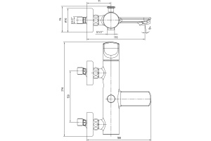 Смеситель E.C.A. Myra для ванны с душем 104502470EX - 2