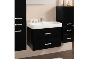 Тумба с раковиной Акватон Америна 80 чёрная