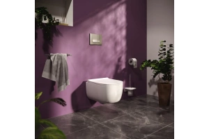 Система инсталляции для унитазов Berges Wasserhaus Novum 040242 с кнопкой смыва, матовый хром - 2