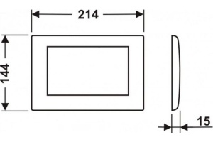 Кнопка смыва TECE Planus 9240311 хром - 3