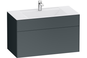 Тумба с раковиной Am.Pm Inspire V2.0 100 графит матовый