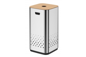  Корзина для белья Weltwasser WW LETY MT 35L матовая сталь (10000003988)