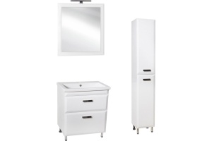 Тумба с раковиной Style Line Лотос 70 Люкс Plus напольная, белая - 3