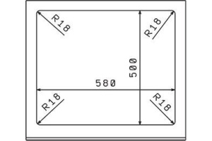 Мойка кухонная Florentina Липси 600 мокко - 3