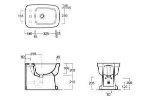 Биде напольное Simas Evolution белое - 3