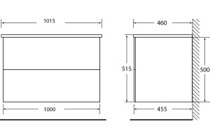 Тумба под раковину BelBagno Etna 100 темное дерево - 3