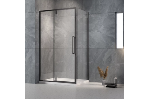 Душевой уголок Veconi Rovigo 110х70, черный (RV034B-11070-01-C7)