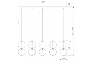 Подвесной светильник Eurosvet Selisa 50092/5 хром/дымчатый - 3