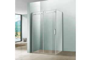 Боковая панель Como Soft VSG-1CS100CL, хром, стекло прозрачное - 2