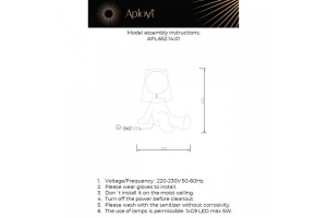 Настольная лампа декоративная Aployt Kosett APL.652.14.01 - 2