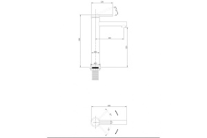 Смеситель для раковины ABBER Emotion черный матовый (AF8811В) - 3