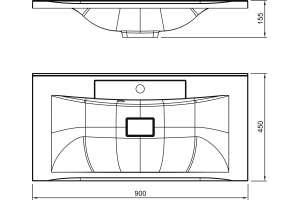 Мебельная раковина Florentina Прима 90 - 3