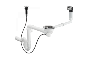 Слив-перелив для кухонной мойки Hansgrohe D16-11 с автоматическим управлением хром