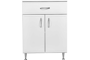 Комод Stella Polar Концепт 60 с бельевой корзиной белый - 2