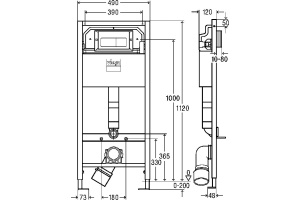 Система инсталляции для унитазов Viega Prevista Dry 8524.10 с кнопкой смыва - 2