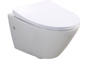 Унитаз подвесной BelBagno Alpha безободковый, с сиденьем микролифт BB2177SC