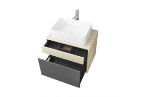 Тумба с раковиной Aquaton Лофт Урбан 65 светлое дерево-серый - 2