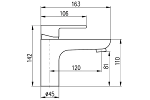 Смеситель для раковины Rav Slezak Vltava хром - 3