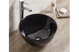Раковина накладная CeramaLux NC 41.5 см черный (104B)