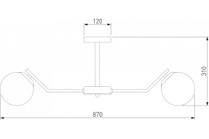 Люстра на штанге Eurosvet Frost 70154/8 хром - 2