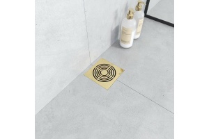 Душевой трап Armadi Art Smart Design 15х15 с решеткой золото - 3