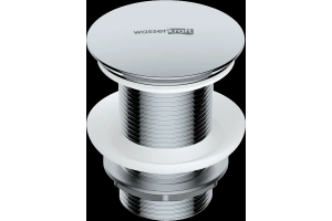 Донный клапан для раковины Wasserkraft хром