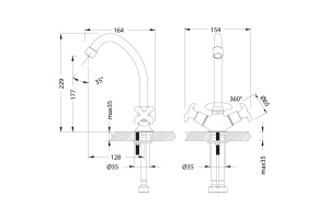 Смеситель Lemark Flora LM0104C для кухонной мойки - 2