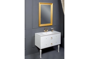 Тумба под раковину Armadi Art Vallessi Avangarde Piazza 100 белый - золото - 3