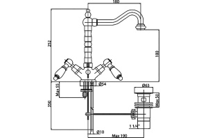 Смеситель Cezares First FIRST-LS2-03/24-M для раковины - 2