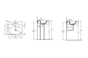 Раковина Jacob Delafon Odeon Up E4700 60 см - 2