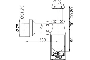Сифон для раковины Veragio Sbortis VR.SBR-8112.CR - 2