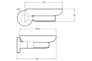 Мыльница Jacob Delafon Eo E77827-CP - 2