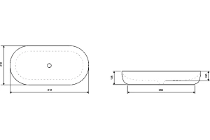 Раковина накладная Excellent Jima 82 белый - 3